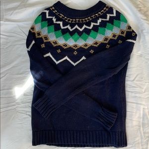 XXS J. Crew cotton fair isle sweater